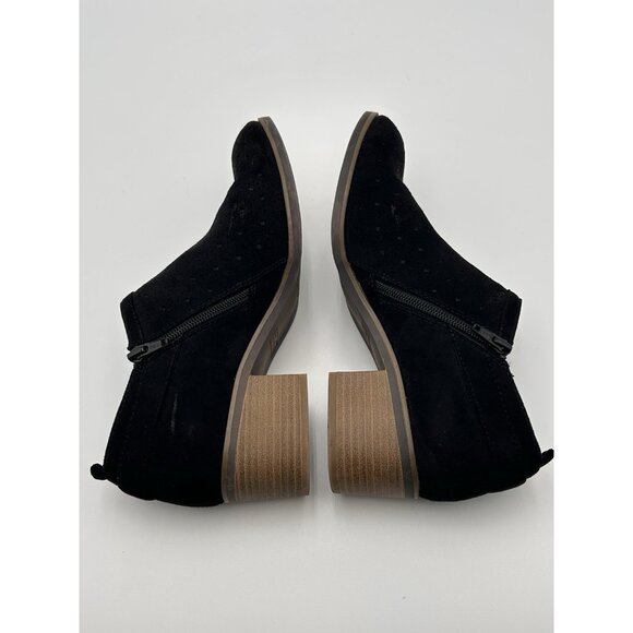 Sonoma Vitalize OrthoLite Faux Suede Zip Ankle Booties Black Buckle Sz 9.5M - Picture 6 of 14